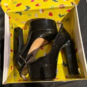 Dolls kill platform heels.